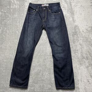 Levi's Jeans Girls 14* Blue Denim 505 Straight Dark Wash 100% Cotton 27x25